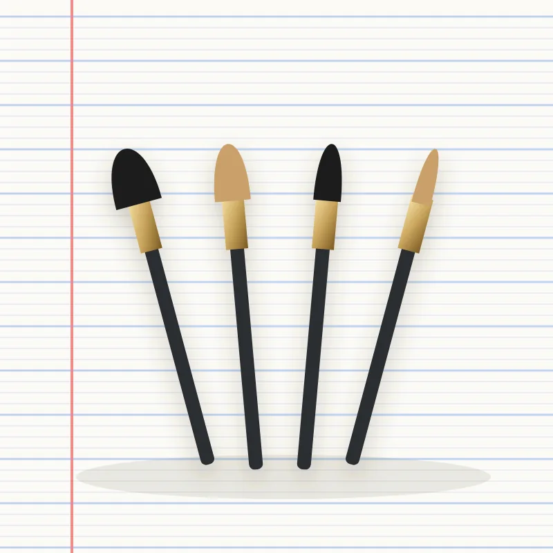 Set de pinceaux de maquillage